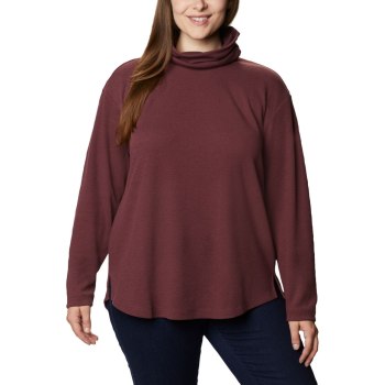 Columbia Ženske Majice S Kapuljačom - Pine Street Split Cowl Neck Plus Size Bordo | WGXS-26519